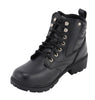 M Boss Motorcycle Apparel BOS49300 Ladies 7 inch Black Rally Style Leather Motorcycle Boots