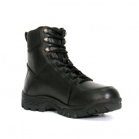 Hot Leathers Men's Black Leather Swat Style Lace Up Boots  BTM1010