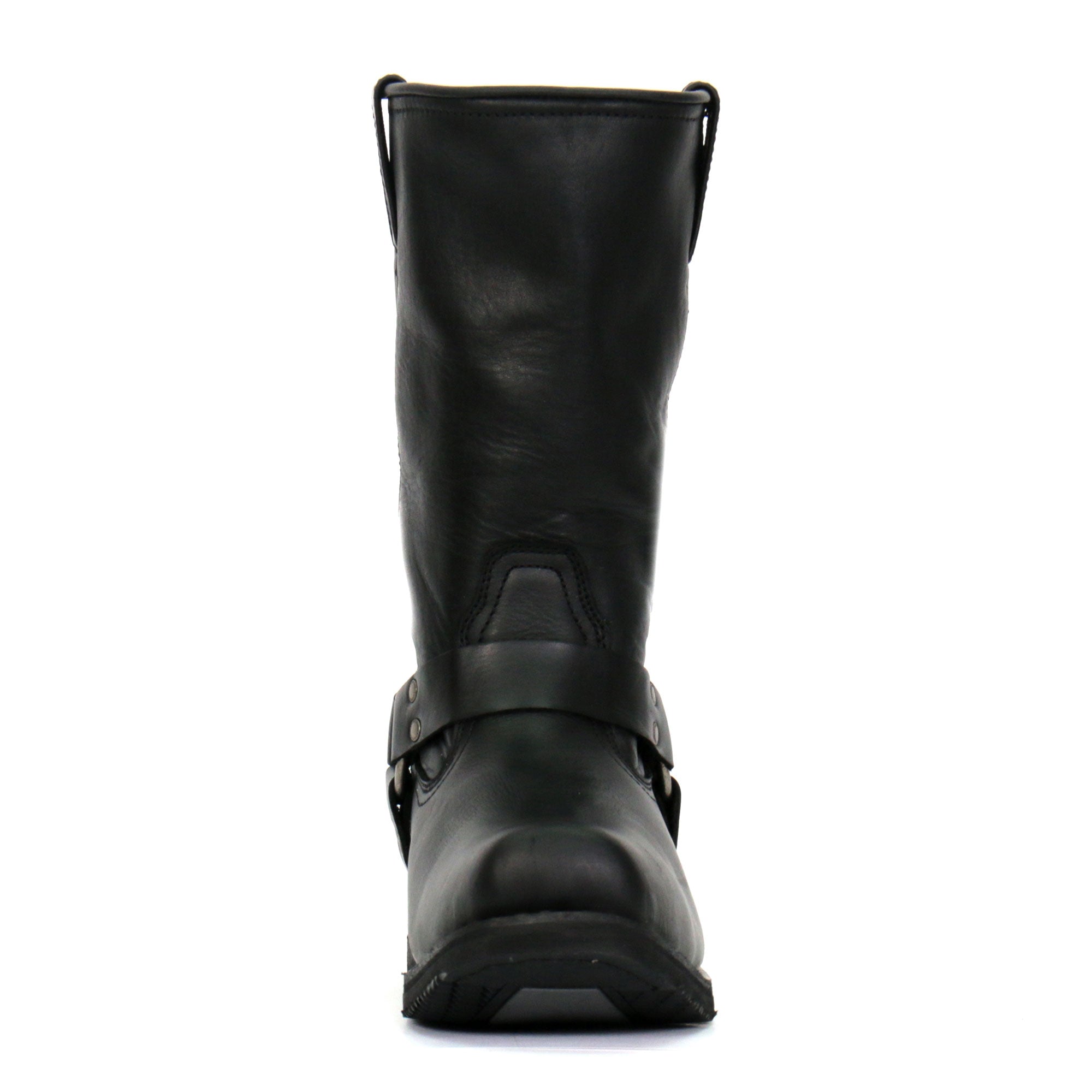 Hot Leathers BTM1016 Men's Classic Black 11-inch Harness Leather Boots