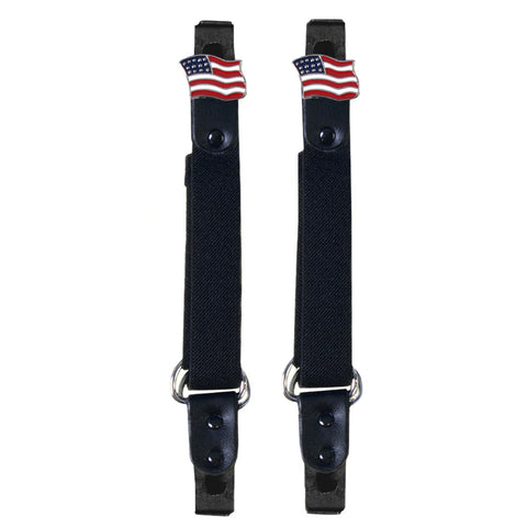 Hot Leathers BUA2008 American Flag Motorcycle Riding Pant Clips