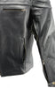 Men’s Premium Leather Crossover Vented Scooter Jacket with Removable CE Approved Armor BZ2525