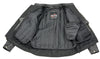 Men’s Premium Leather Crossover Vented Scooter Jacket with Removable CE Approved Armor BZ2525