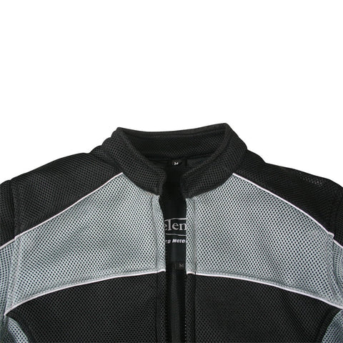 Xelement CF507 Women's 'Guardian' Black and Grey Mesh Jacket with X-Armor Protection