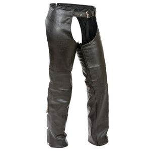 Hot Leathers CHK1001 Kid’s/Children Classic Black Leather Chaps