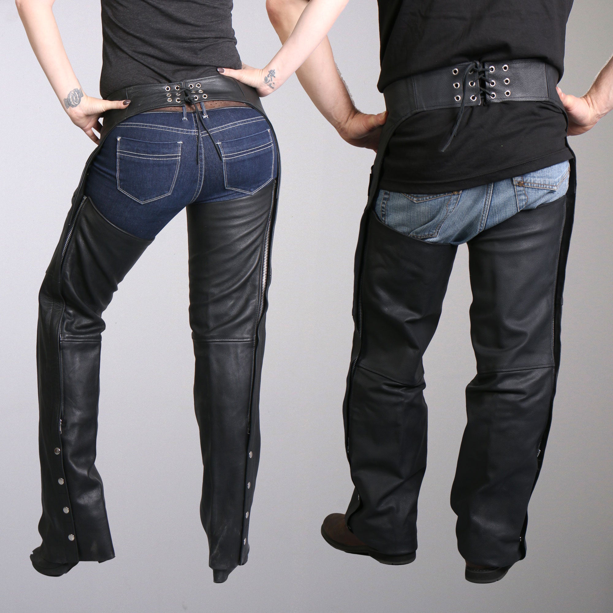 Hot Leathers CHM1001 Best Selling Black Fully Lined Unisex motorcycle