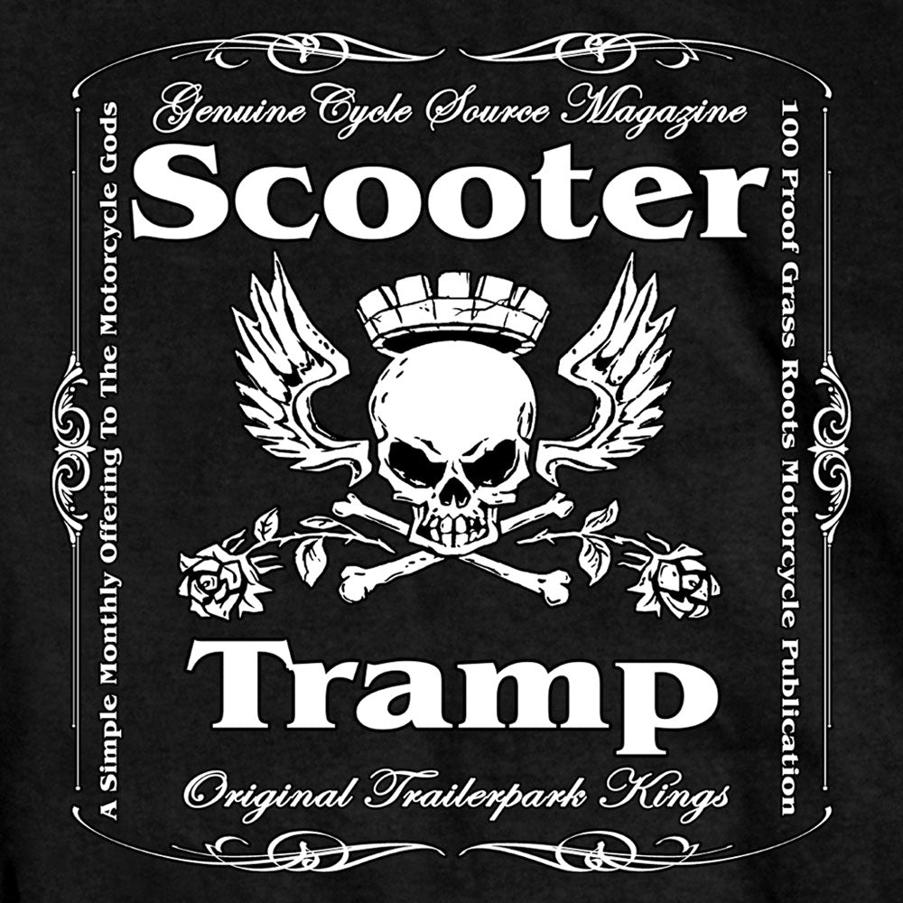 Official Cycle Source Magazine CSM1008 Mens Scooter Tramp Black T-Shirt
