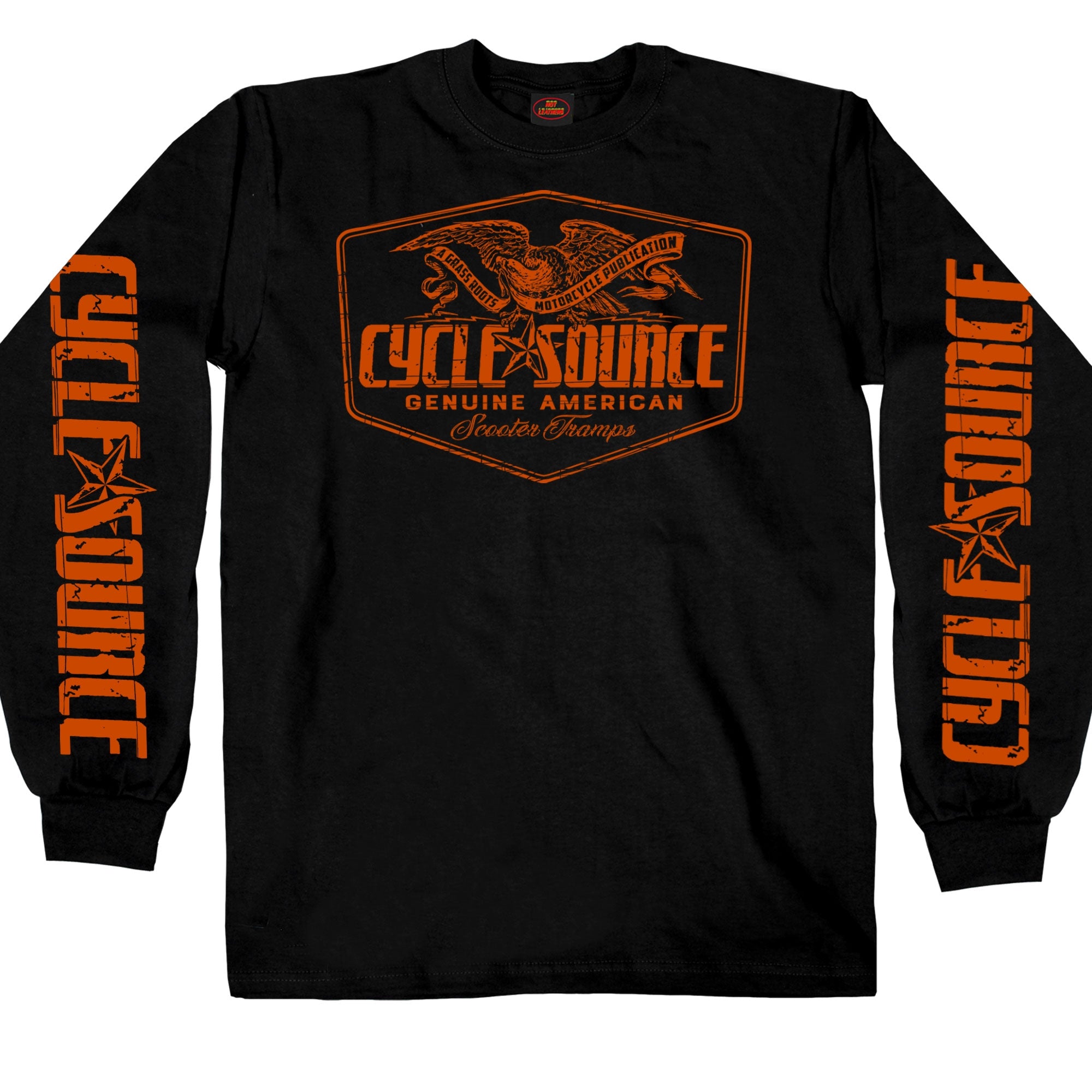 Official Cycle Source Magazine CSM2010 Mens Eagle Black Long Sleeve Black T-Shirt