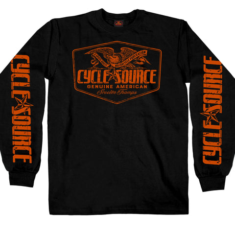 Official Cycle Source Magazine CSM2010 Men’s Eagle Black Long Sleeve B ...