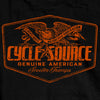 Official Cycle Source Magazine CSM2010 Men’s Eagle Black Long Sleeve Black T-Shirt
