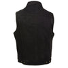 Milwaukee Performance DM1331 Men's Black Snap Front Denim Vest with Shirt Collar - Milwaukee Performance Mens Denim Vests