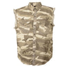 Milwaukee Leather DM4009 Men's Sand Camo Lightweight Sleeveless Denim Shirt