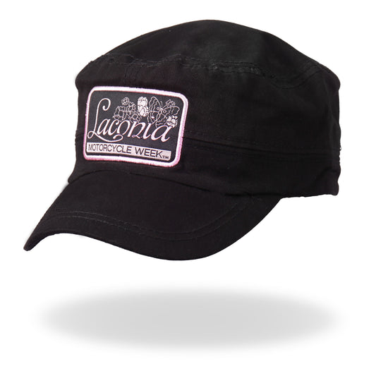 Official Laconia Motorcycle Week Woven Label Ladies Cadet Cap