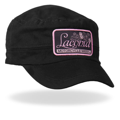 Official Laconia Motorcycle Week Woven Label Ladies Cadet Cap