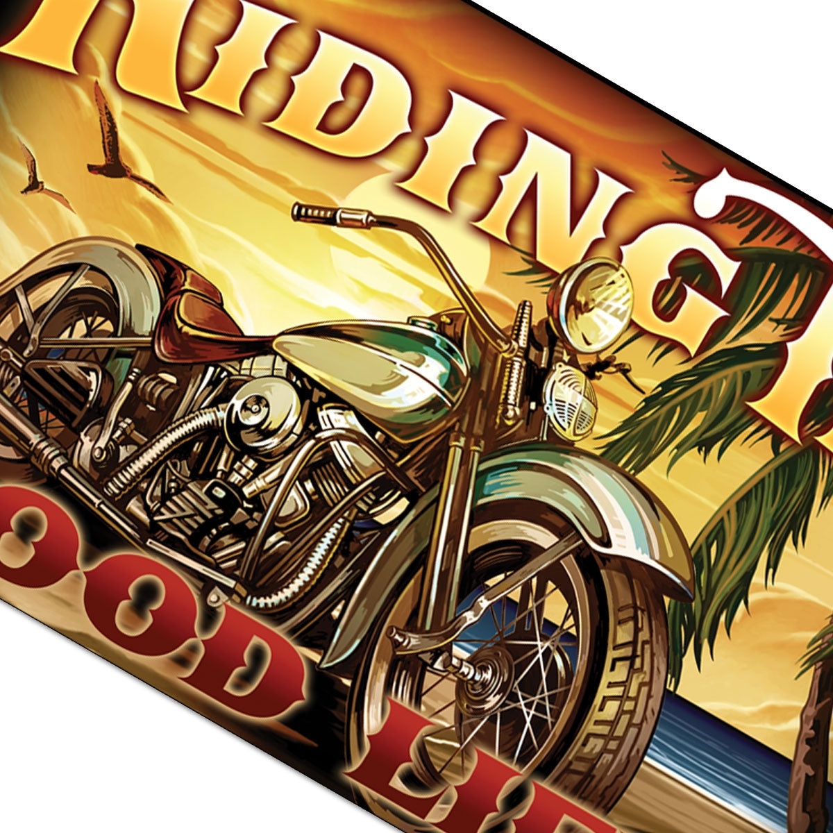 Hot Leathers FGA1070 Riding the Good Life Flag