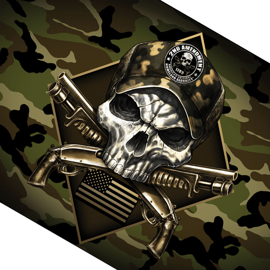 Hot Leathers FGA1072 Camo Skull Flag