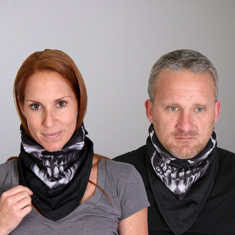 Hot Leathers FWC1001 Human Skull Face Wrap Neck Warmer