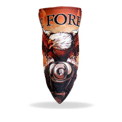 Hot Leathers FWC1003 Storm Cloud Eagle Face Wrap Neck Warmer