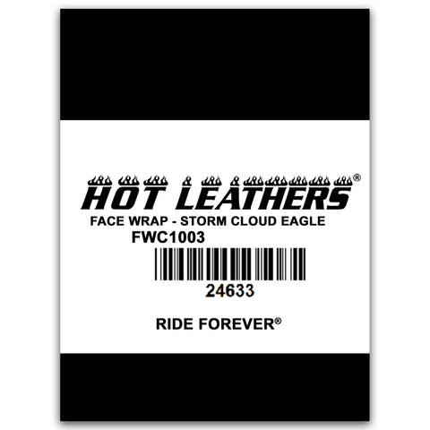 Hot Leathers FWC1003 Storm Cloud Eagle Face Wrap Neck Warmer