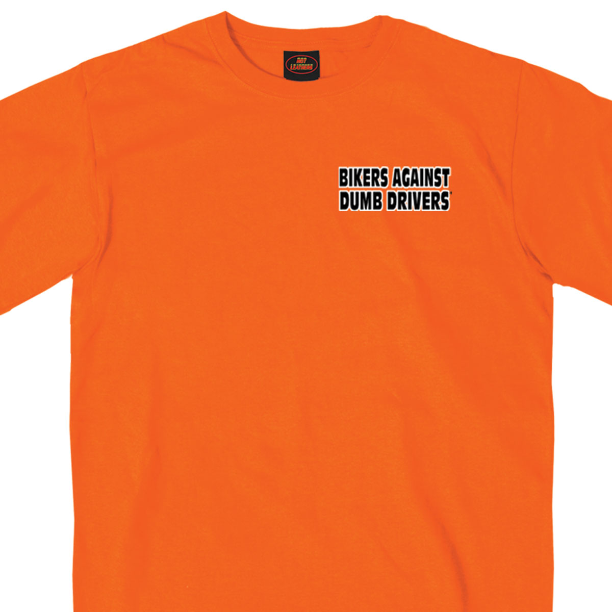 Hot Leathers GMD1090 Mens 'Can You See Me Now A***' Safety Orange T-Shirt