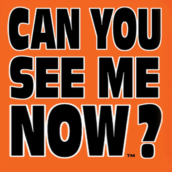 Hot Leathers GMD1091 Mens 'Can You See Me Now' Safety Orange T-Shirt