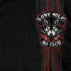 Hot Leathers GMD1343 'Jumbo Lone Wolf, No Club' Black Men's Black T-Shirt