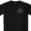 Hot Leathers GMD1418 Men's Black 'Vintage Skull and Cross Pistons' Double Sided T-Shirt