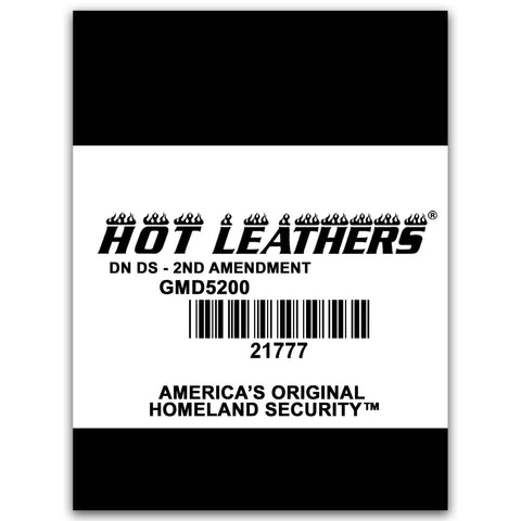 Hot Leathers GMD5200 Mens '2nd Amendment America's Original Homeland Security' Sleeveless  Black Denim Shirt