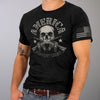 Hot Leathers GML1005 Men’s ‘American Support Crew’ Black T-Shirt
