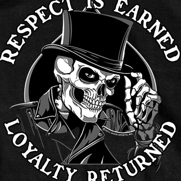 Hot Leathers GMS1347 Mens Respect Top Hat Black T-Shirt