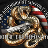 Hot Leathers GMS1371 Mens 2nd Amendment Rattler Black T-Shirt