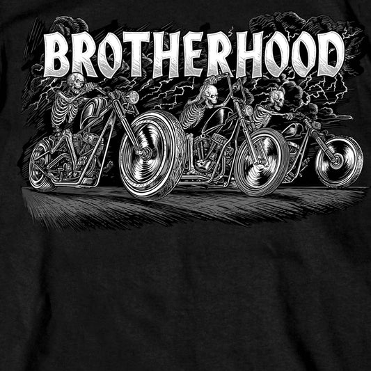 Hot Leathers GMS1408 Men’s ‘Ride As One‘ Short Sleeve Black T-Shirt