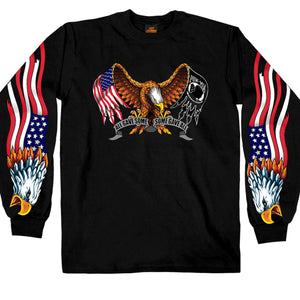 Hot Leathers GMS2024 Men’s ‘Some Gave All’ Long Sleeve Black T-Shirt