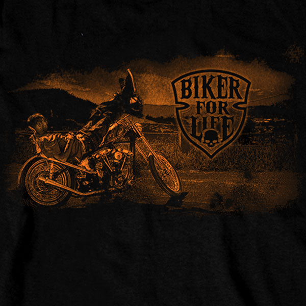 Hot Leathers GMS2148 Mens Coolin Long Sleeve Black T-Shirt