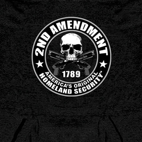 Hot Leathers GMS4200 Men’s ‘2nd Amendment’ Black Hooded Sweatshirt