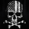 Hot Leathers GMT3429 Men’s ‘Flag Skull’ Black Tank Shirt