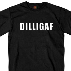 Hot Leathers GSB217 Men’s ‘DILLIGAF’ Black Short Sleeve T-Shirt