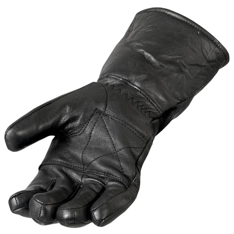 Hot Leathers Plain Black Mechanics Gloves Size Xs