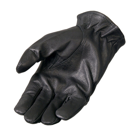 Hot Leathers Black Leather Driving Glove