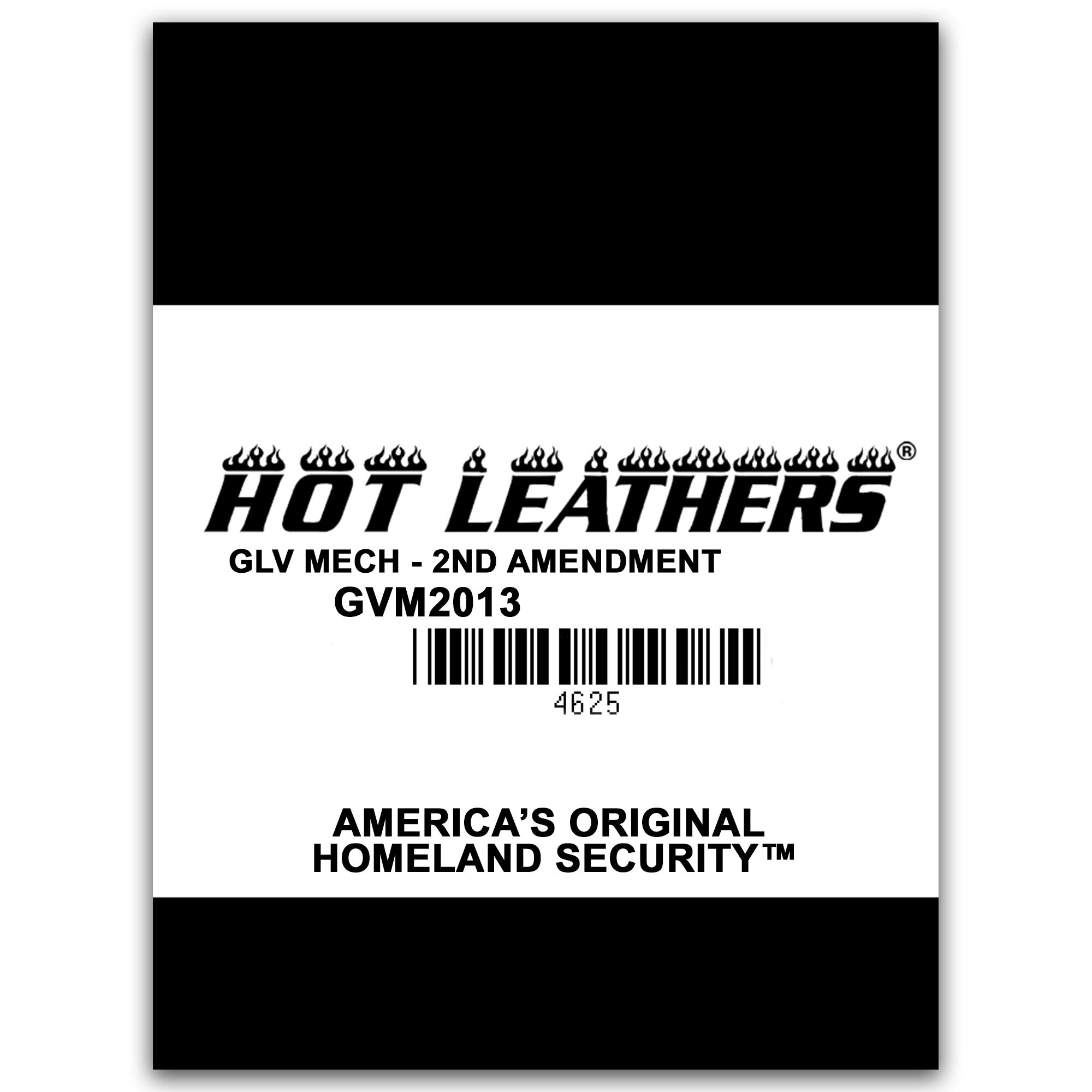Hot Leathers GVM2013 2nd Amendment America's Original Homeland Security Mechanics Gloves