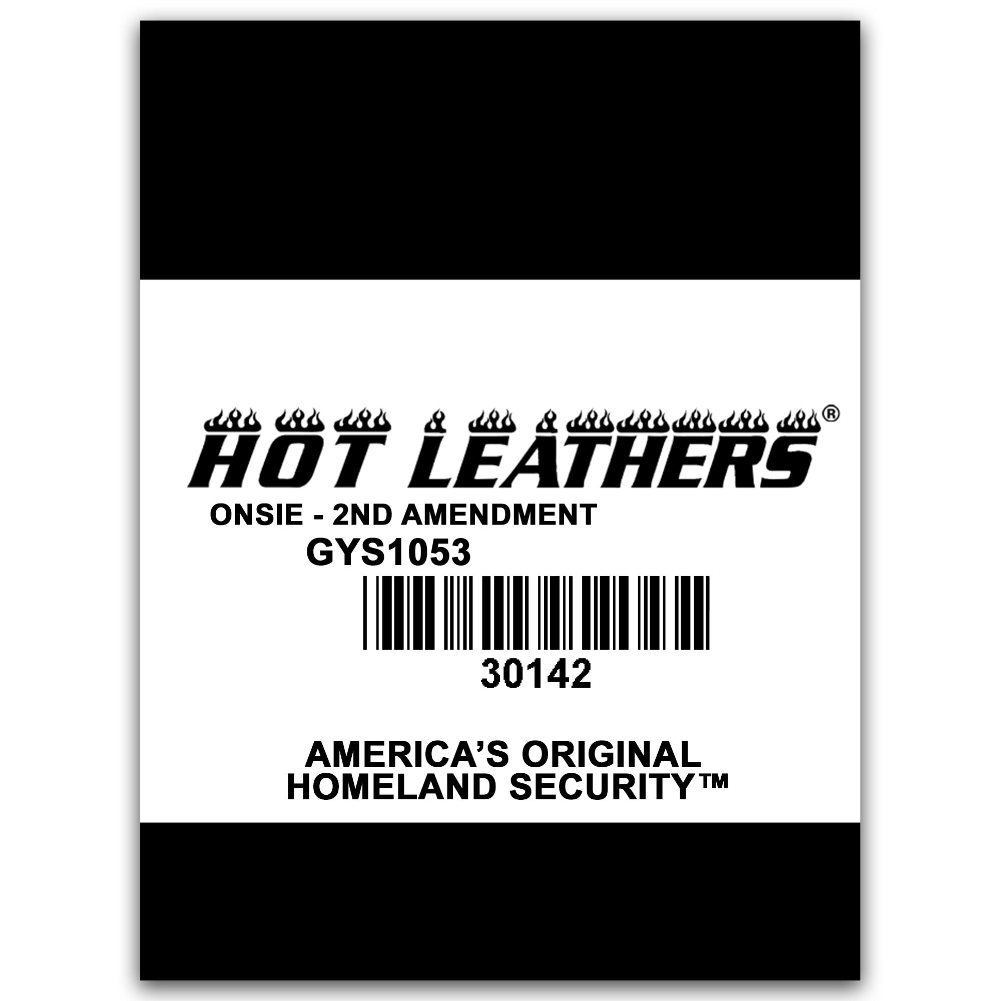 Hot Leathers GYS1053 2nd Amendment America's Original Homeland Security Baby Bodysuit