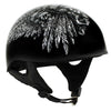 Hot Leathers HLD1032 'Indian Skull' Motorcycle DOT Skull Cap Helmet