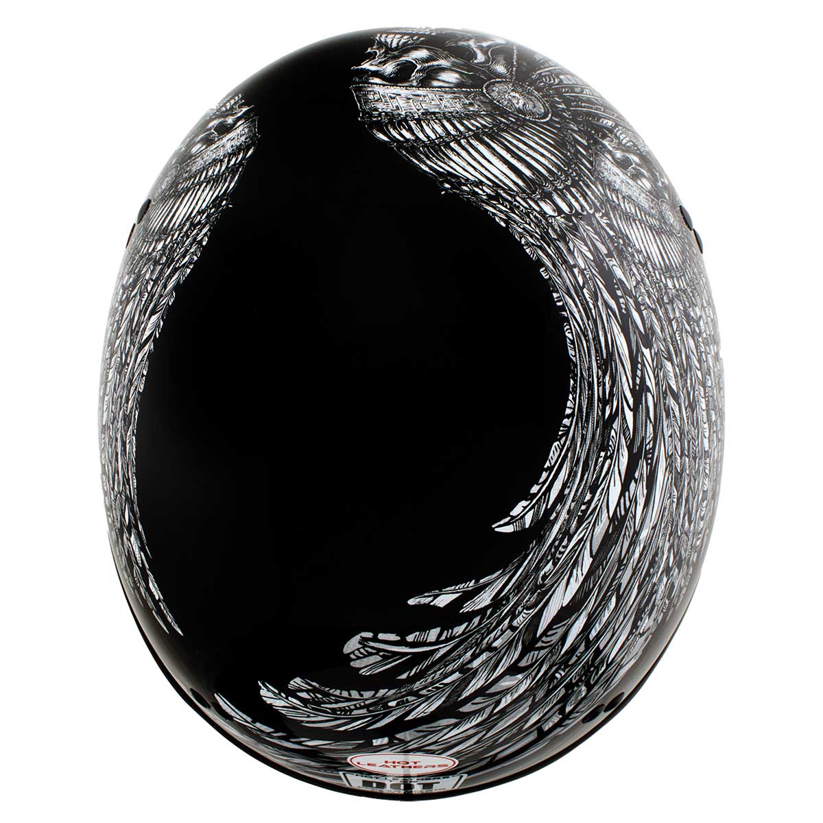 Hot Leathers HLD1032 'Indian Skull' Motorcycle DOT Skull Cap Helmet