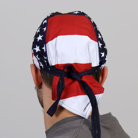 Hot Leathers American Flag Headwrap HWH1030