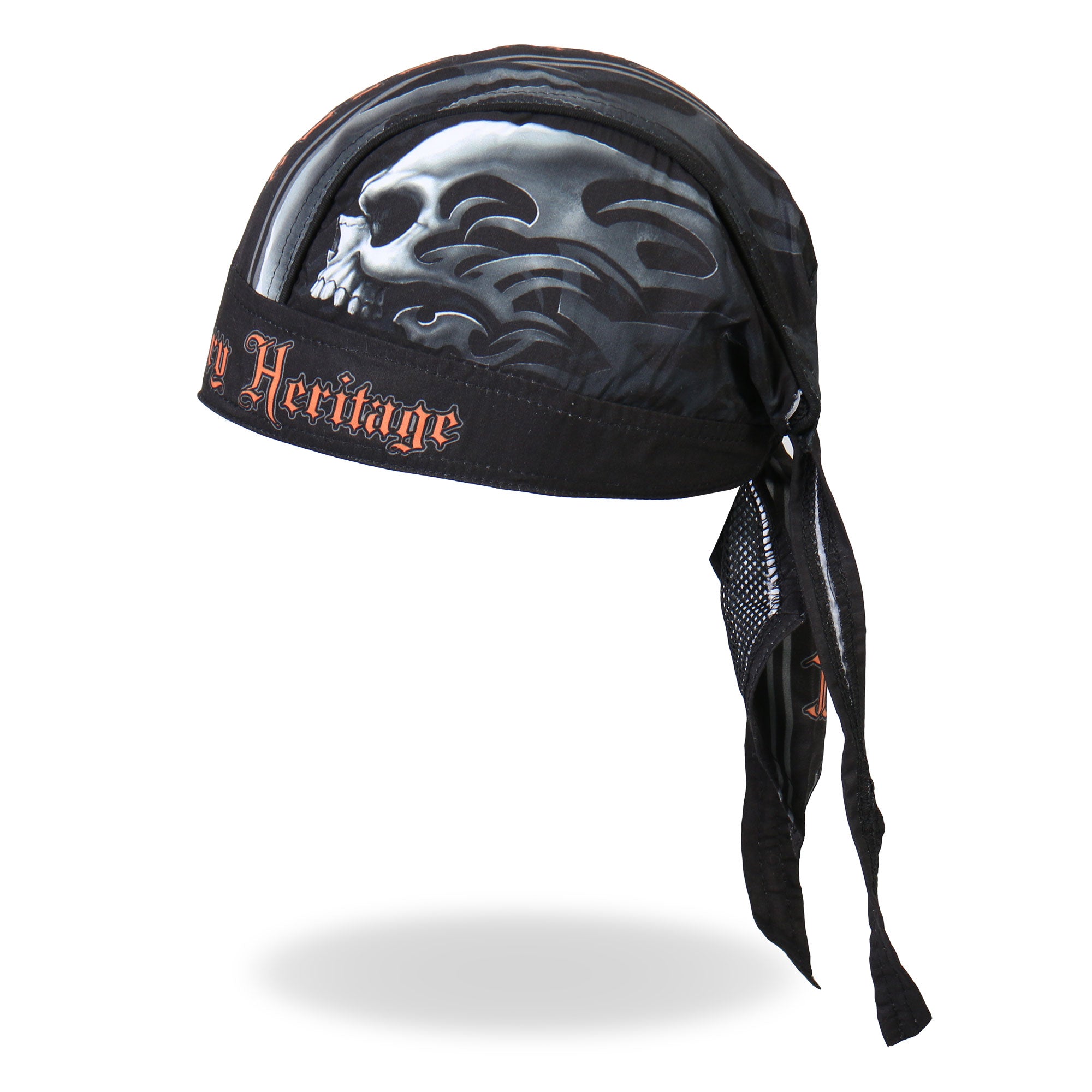 Hot Leathers Skull Face Legendary Heritage Lightweight Headwrap HWH1047