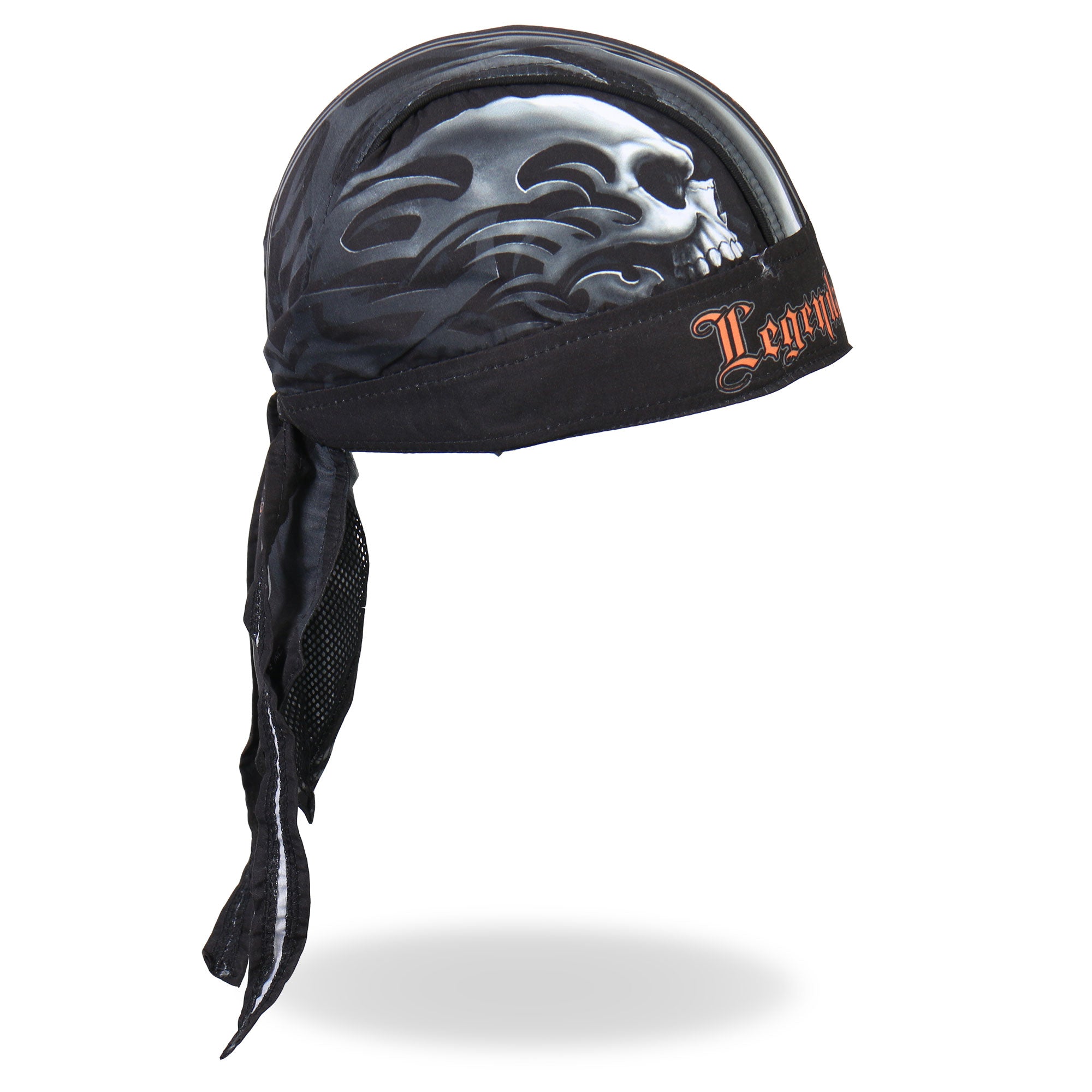 Hot Leathers Skull Face Legendary Heritage Lightweight Headwrap HWH1047