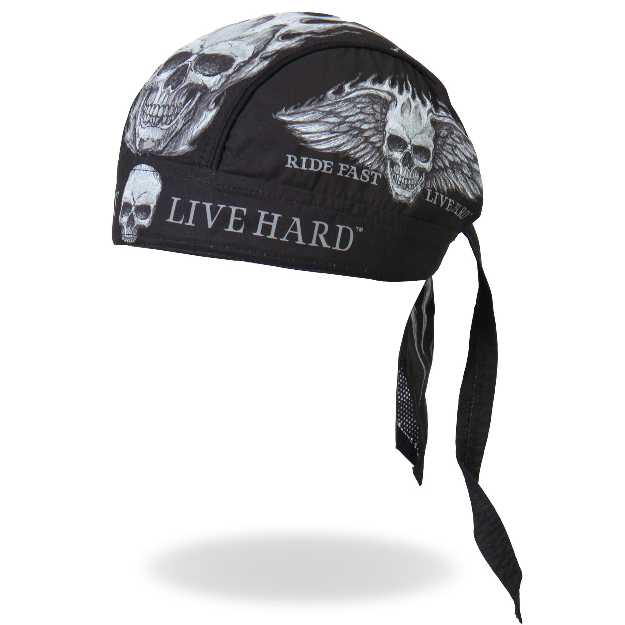 Hot Leathers Ride Fast Live Hard Lightweight Headwrap HWH1062