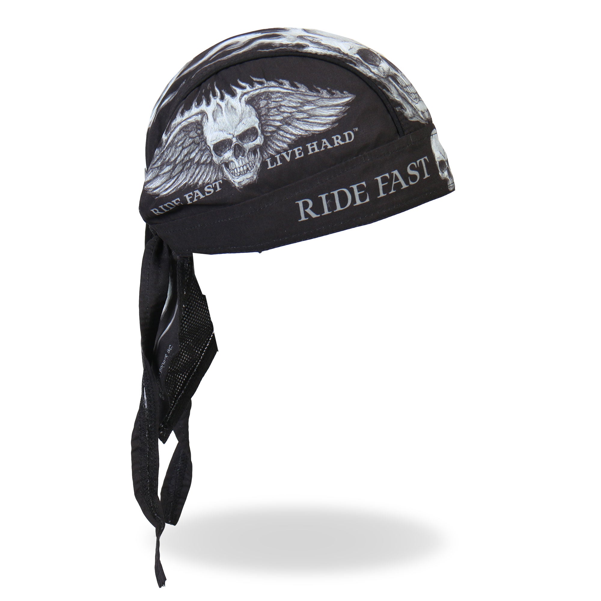 Hot Leathers Ride Fast Live Hard Lightweight Headwrap HWH1062