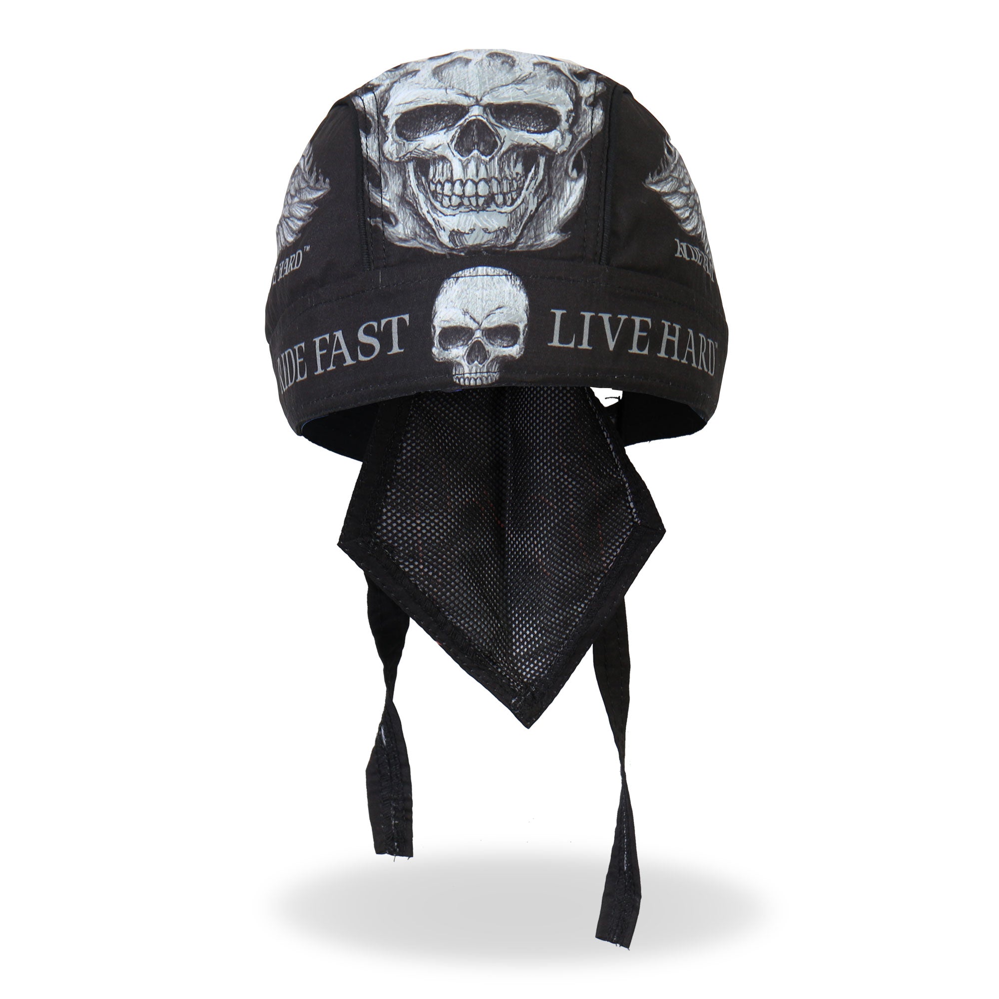 Hot Leathers Ride Fast Live Hard Lightweight Headwrap HWH1062