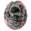 Hot Leathers Banner Skull Lightweight Pink Headwrap HWH1087