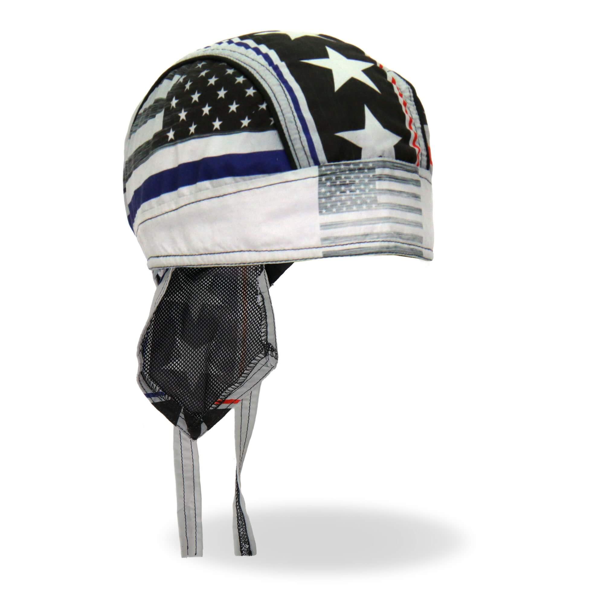 Hot Leathers Thin Line Stars and Stripes Flag Lightweight Head Wrap HWH1097